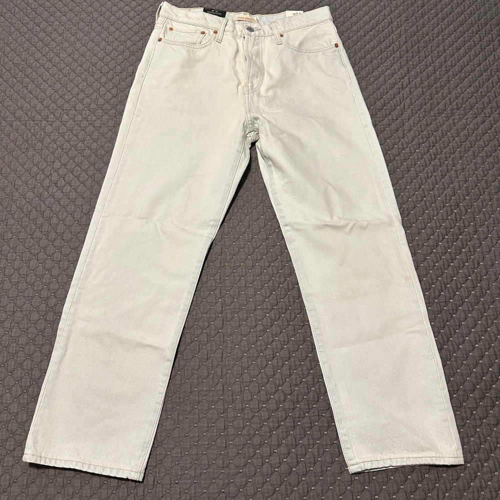 Levi's 100% Cotton Cream Button-Fly Jeans